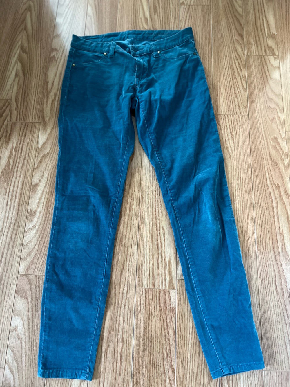 Blank NYC Teal Thin Corduroy Pants